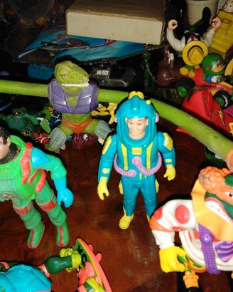 Action figures ghost busters captain planet turtle