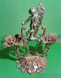 Candelabro con angeli argento 