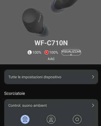 cuffie Sony WF-C710N pari al nuovo

