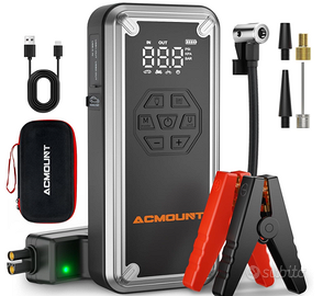 Booster Avviamento Auto 7000A, 26800mAh 150PSI Avv