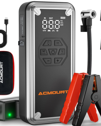 Booster Avviamento Auto 7000A, 26800mAh 150PSI Avv