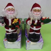 Kit 2 pezzi - Babbo Natale musicale con lanterna o