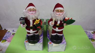 Kit 2 pezzi - Babbo Natale musicale con lanterna o
