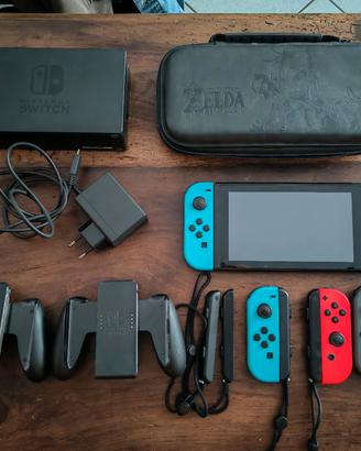 Nintendo switch completa + 3 joy con e custodia