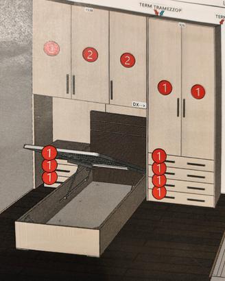 Camera a ponte singola + letto contenitore