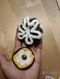 fiorellini fatti a mano all'uncinetto