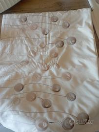 Copri piumino in morbido cotone con due copri fede