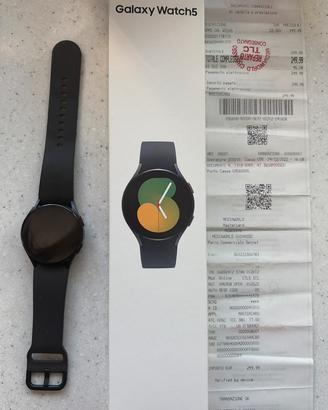 Galaxy watch 5, 40mm, graphite, con scontrino
