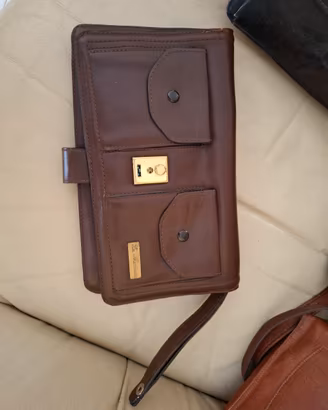 pochette pelle vintage 