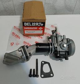 CARBURATORE 19 + COLLETTORE LAMELLARE VESPA 50