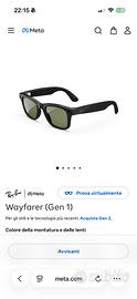 Rayban Meta nuovi 1 gen