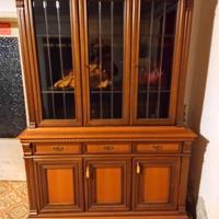 Credenza 3 ante con vetri piombati