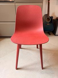4 sedie IKEA ODGER rosse