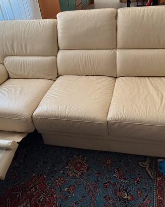 DIVANI IN PELLE COLOR PANNA – MADE IN ITALY