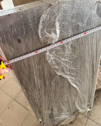 2 mensole acciaio inox