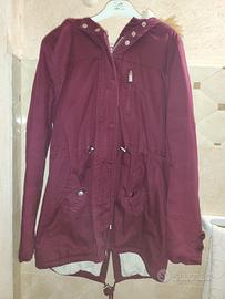 Parka bordeaux zuiki taglia M