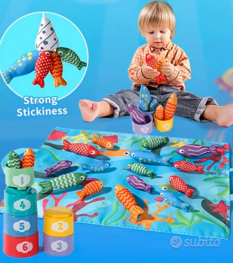Gioco Montessori Pesca per Bambini da anno Tessu Tutto per i