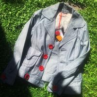 Caban in Denim con bottoni rossi Killah