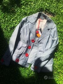 Caban in Denim con bottoni rossi Killah