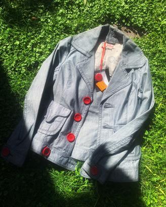 Caban in Denim con bottoni rossi Killah