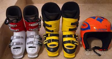 Scarponi e casco sci