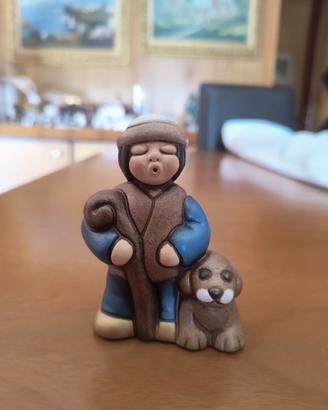 Thun Pastore con Cane Presepe Blu