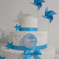 Torta finta polistirolo effetto panna realistica