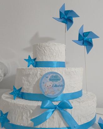 Torta finta polistirolo effetto panna realistica