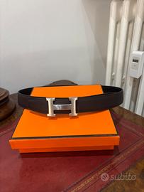 Cintura in pelle reversibile 32 mm