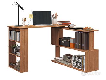 Scrivania angolare reversibile