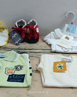Abbigliamento e scarpine neonato. NUOVO!!!