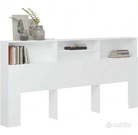 Testata letto con mensole/decoro - NUOVO imballato