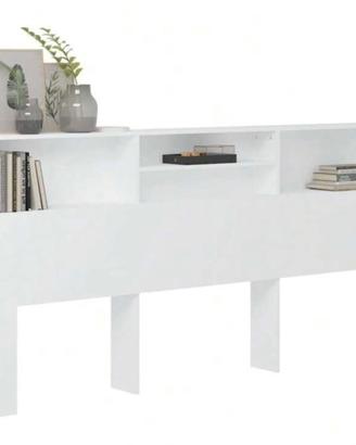 Testata letto con mensole/decoro - NUOVO imballato