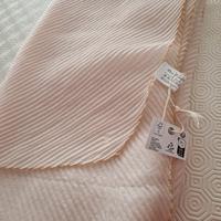 Elegante sciarpa rosa cipria plisse'