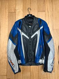 Giubbotto moto in vera pelle