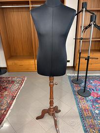 Manichino sartoriale uomo in legno vintage
