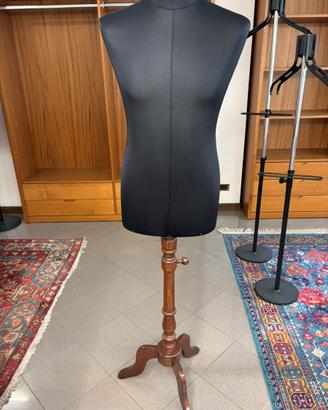 Manichino sartoriale uomo in legno vintage
