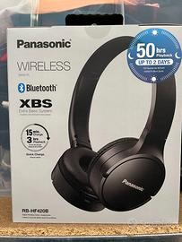 Cuffie Wireless Panasonic RB-HF420B - NUOVE