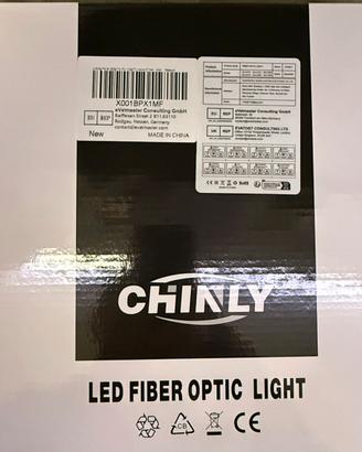 CHINLY cielo stellato fibra ottica