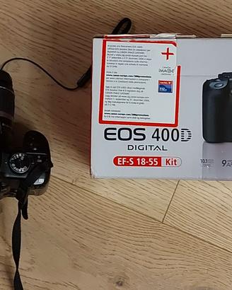 Canon Eos 400D EF-S 18-55 con accessori