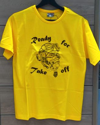 T-SHIRT GIALLA PILOTA