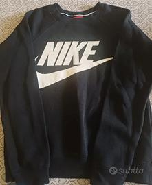Felpa Nike logo bianco tg XS