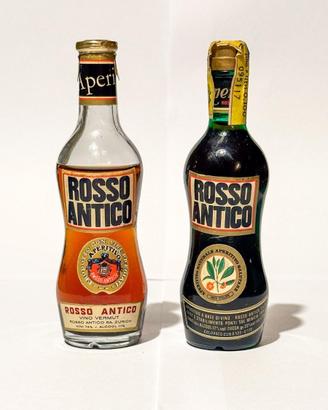 Mignon liquori vintage rosso antico da collezione