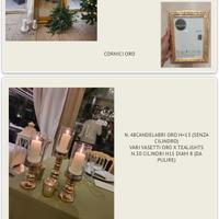 Stock allestimenti per eventi
