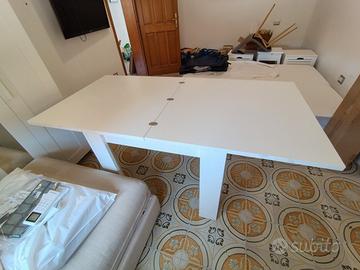 Tavolo allungabile 90x90/180 bianco 