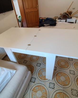 Tavolo allungabile 90x90/180 bianco 