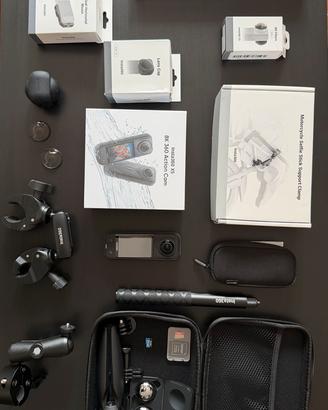 Insta360 X5 8K + kit completo accessori