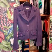 Blazer in felpa viola