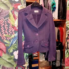 Blazer in felpa viola