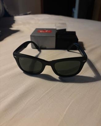 Ray-Ban Folding Wayfarer Originali Neri Opachi